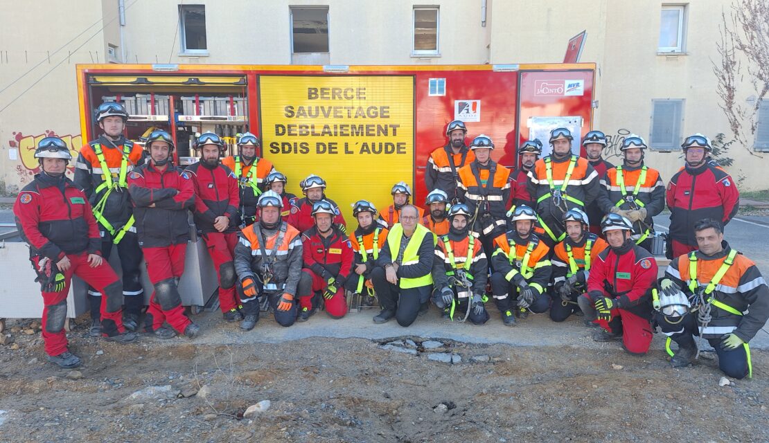 L’USAR SDIS11 EN MANŒUVRES SUR LE SITE DE L’ANCIENNE CASER ROGER A NARBONNE !